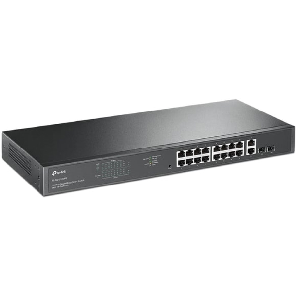 სვიჩი TP-LINK TL-SG1218MPE, 18-Port Gigabit, PoE+ Switch, Black