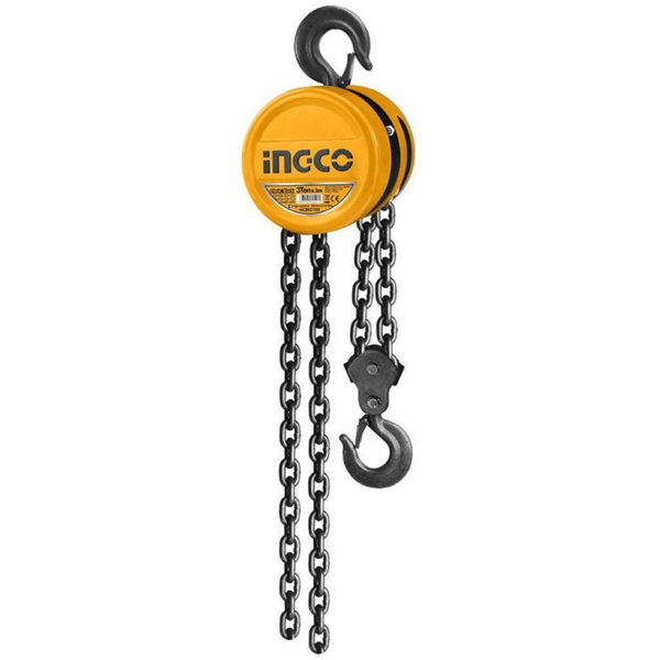 Ingco HCBK0103, 3T, Chain Block, Black/Orange