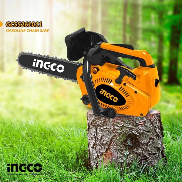 Ingco GCS5261011, Petrol Chainsaw, Black/Orange