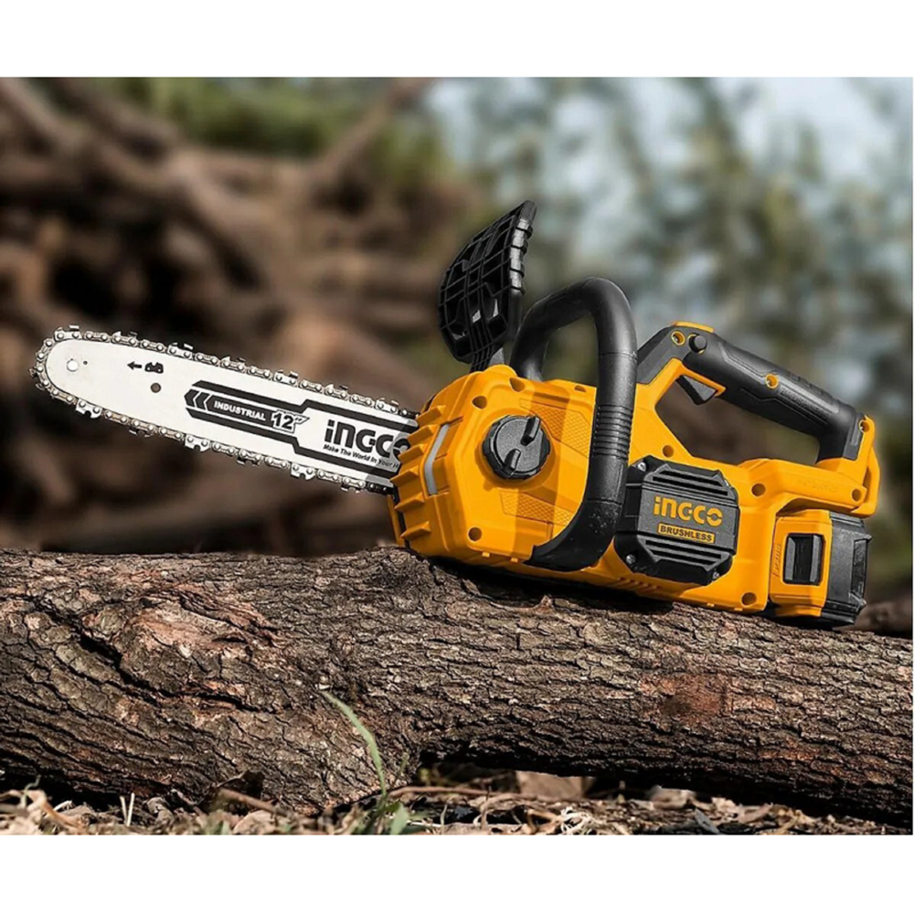 Ingco CGSLI201286, Cordless Chainsaw, Black/Orange