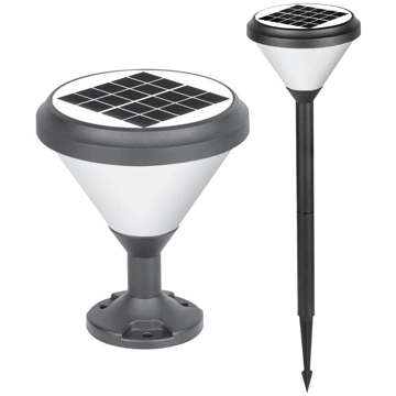 მზის სანათი ACK AG60-07831, 20W, Solar Light, Black