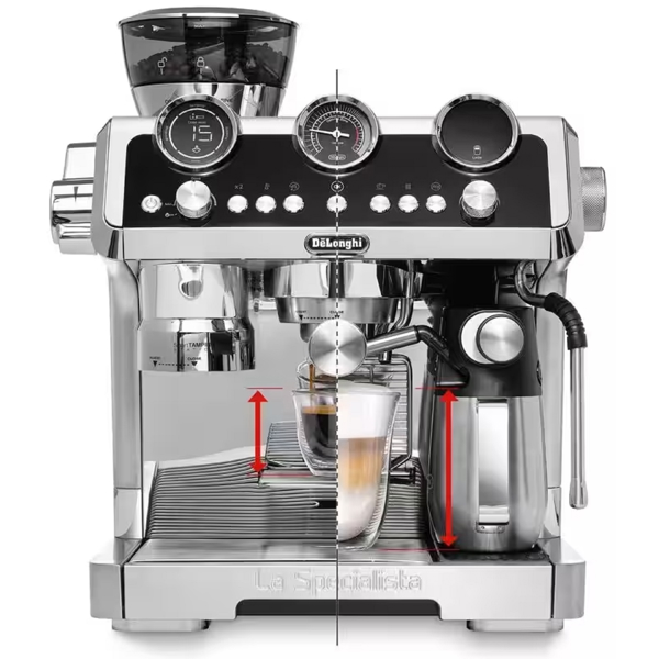 ყავის აპარატი DeLonghi EC9865.M, 1450W, 2.5L, Coffee Machine, Black/Silver