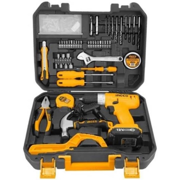 ხელსაწყოების ნაკრები Ingco HKTHP11281, Tool Set, Black/Orange