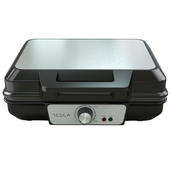 ვაფლის აპარატი Tesla WM200BX, 1000W, Waffle Maker, Black/Silver