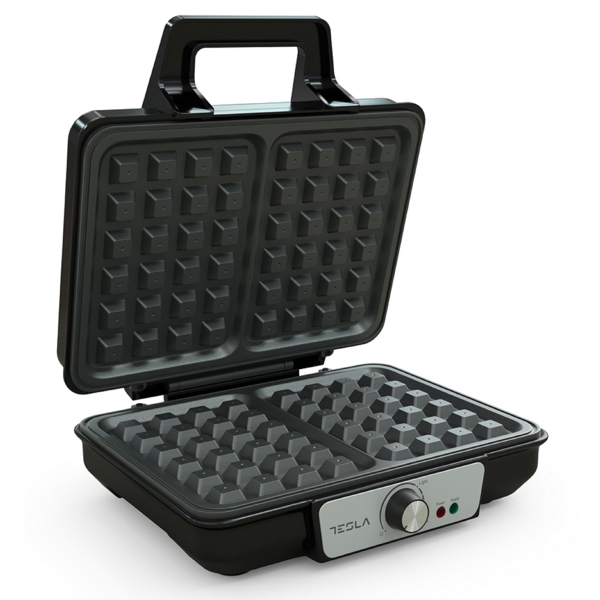 ვაფლის აპარატი Tesla WM200BX, 1000W, Waffle Maker, Black/Silver