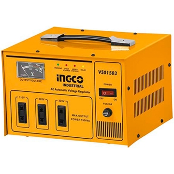 Ingco VS01503, Automatic Voltage Regulator, 3 Socket, Orange