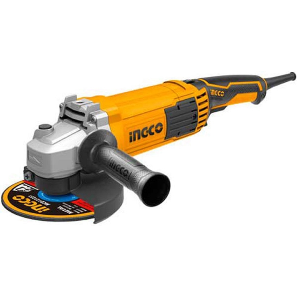 Ingco AG150018, 125mm, 1100Rpm, Black/Orange