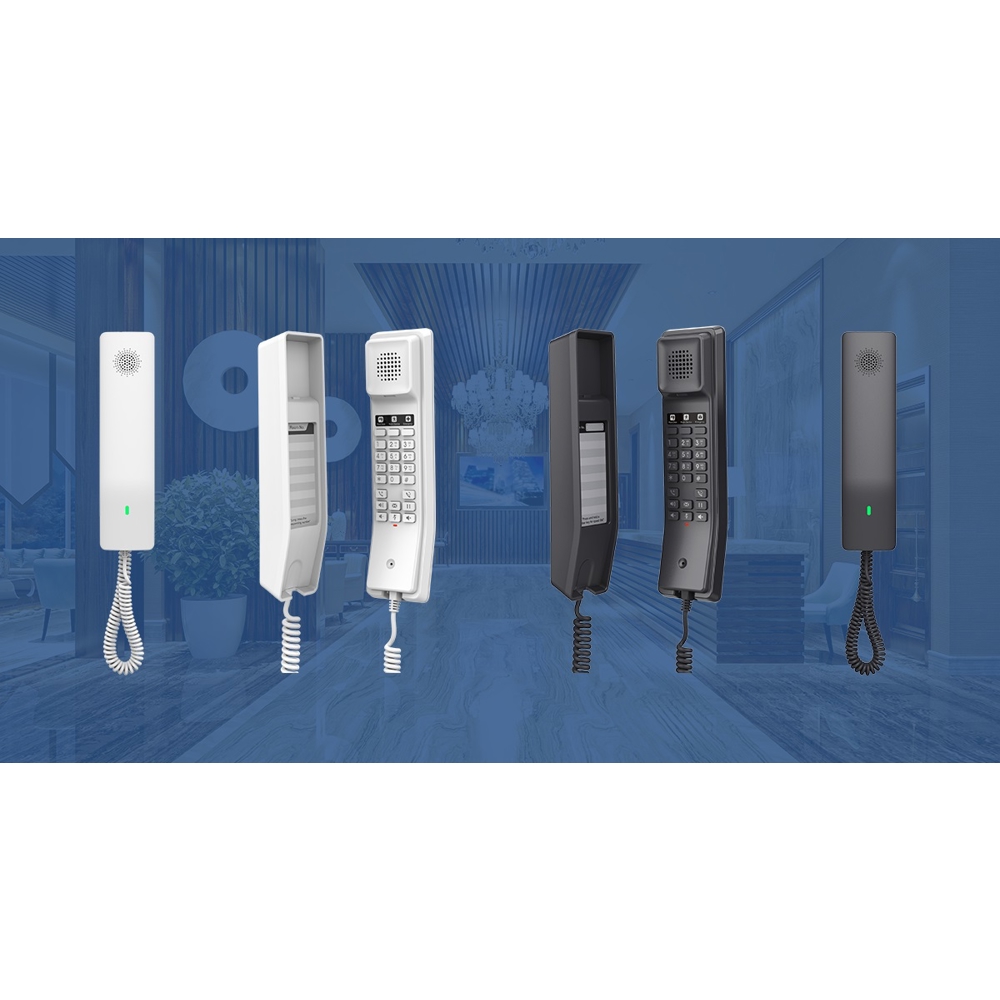 Grandstream GHP610, Hotel IP Phone, PoE, 2 SIP, 2 lines, Gigabit Port, Black