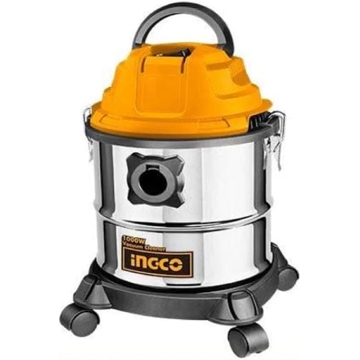 სამშენებლო მტვერსასრუტი Ingco VC12202, 1000W, 12L, Vacuum Cleaner, Silver/Orange