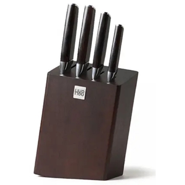 დანების ნაკრები Xiaomi HU0033 Hou Hou, 4Pcs Knife Set, Black/Silver