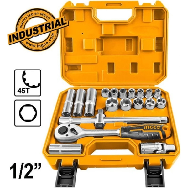 Ingco HKTS12201, Tool Set, Orange/Silver