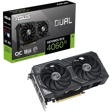 ვიდეო დაფა Asus 90YV0J40-M0NA00, GeForce RTX4060TI, 8GB, 128bit, HDMI, DP, Black