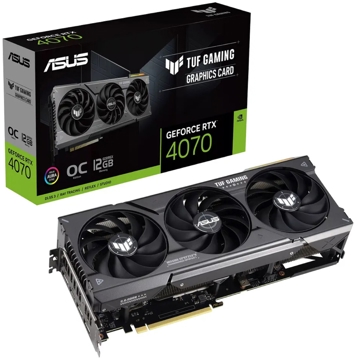 Asus 90YV0IZ0-M0NA00, Gaming GeForce RTX4070, 12GB, 192bit, HDMI, DP, Black