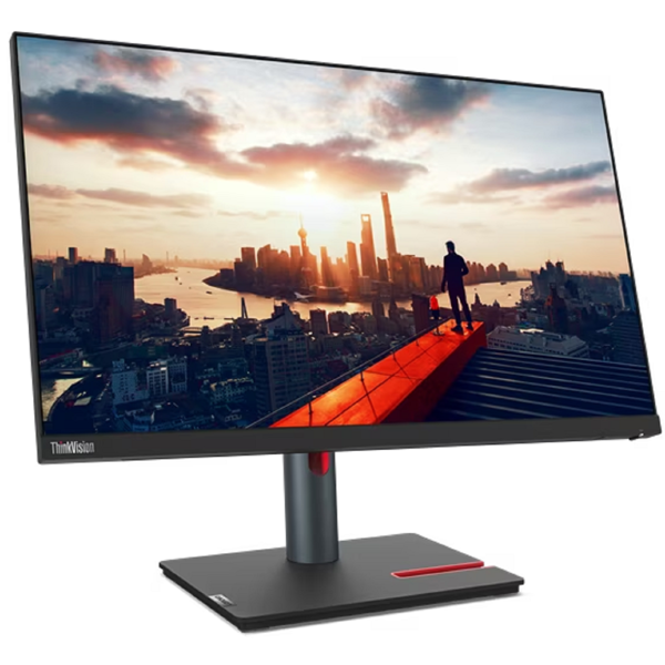 Lenovo 63B3GAT6EU ThinkVision P24h-30, 23.8", Monitor, QHD, IPS, HDMI, USB, Type-C, DP, LAN, Black
