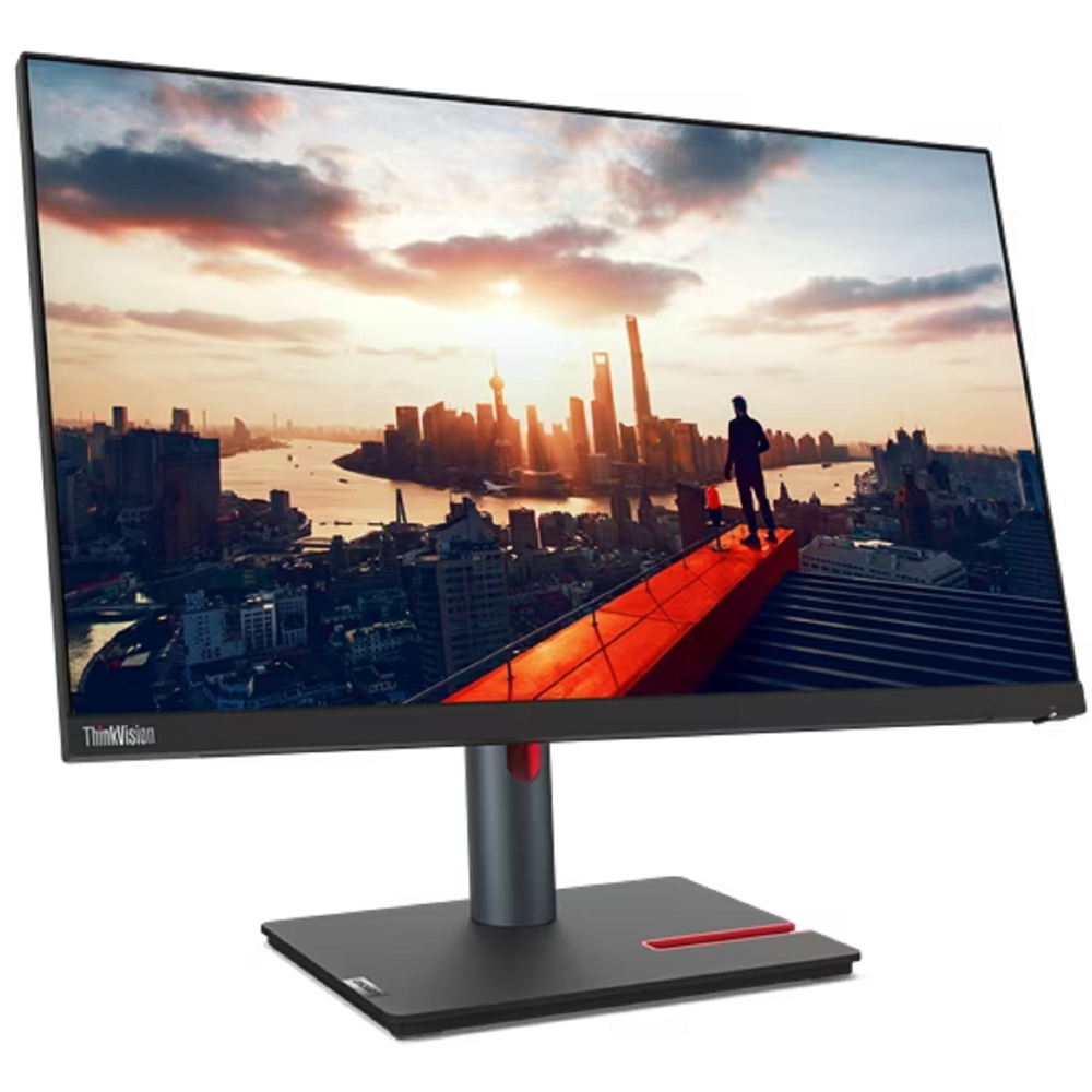 Lenovo 63B3GAT6EU ThinkVision P24h-30, 23.8", Monitor, QHD, IPS, HDMI, USB, Type-C, DP, LAN, Black