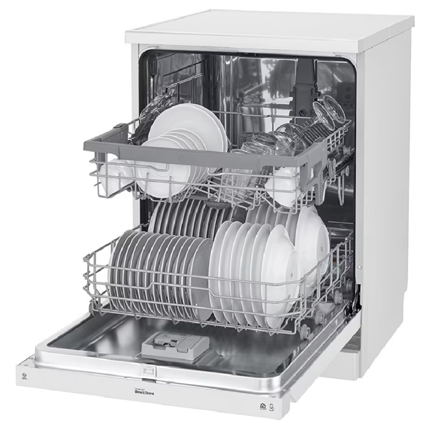 ჭურჭლის სარეცხი მანქანა LG DFB512FW.ABWPARA, A, 46Dba, Dishwasher, White