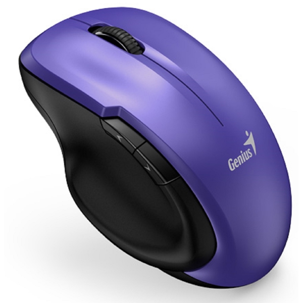 მაუსი Genius 8200S Ergo, Wireless, USB, Mouse, Black/Purple