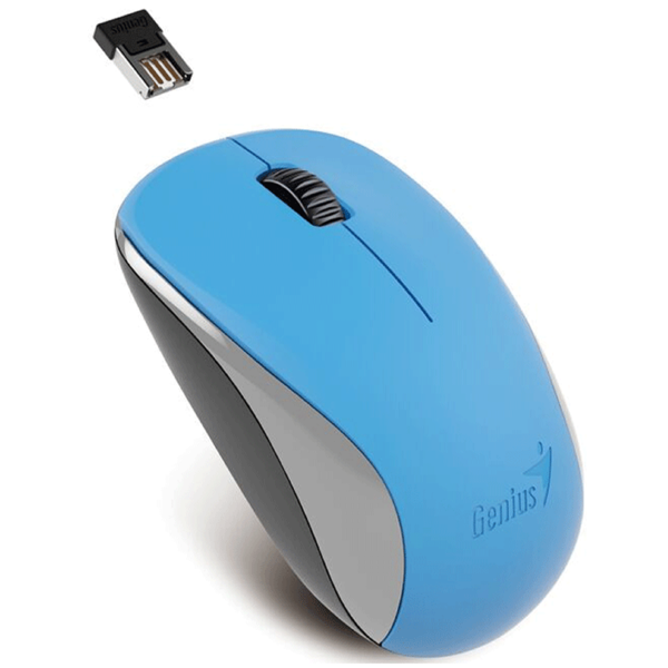 Genius NX-7000, Wireless, USB, Mouse, Blue