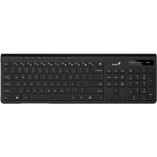 Genius SlimStar 7230, Wireless, USB, Keyboard, Black