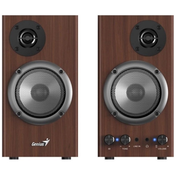 Genius SP-HF500B, 16W, 3.5mm, Speaker, Brown