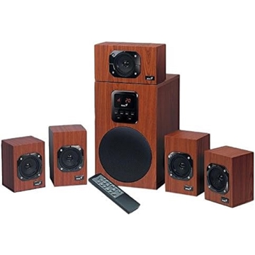 დინამიკი Genius SW-HF5.1, 125W, Bluetooth, 3.5mm, Speaker, Brown