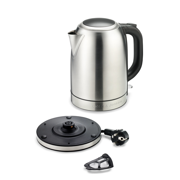 ელექტრო ჩაიდანი GÖTZE & JENSEN KT500X, 2200W, 1.7L, Electric Kettle, Stainless Steel