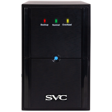 უწყვეტი კვების წყარო SVC V-1500 Interactive UPS, LED, Black