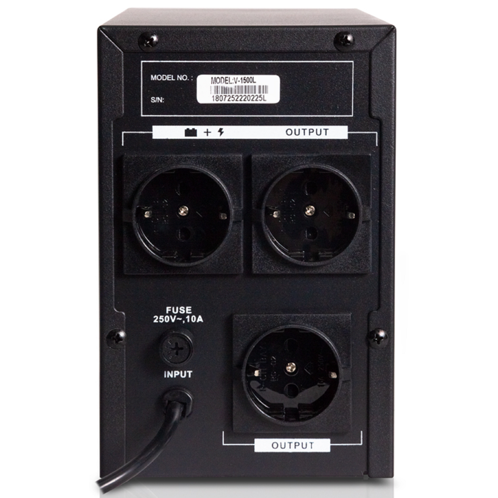 SVC V-1500 Interactive, 1500VA/900W, UPS, Black