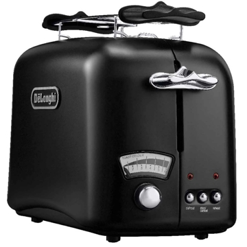 DelonghiI CT021.BK1, 800W, Toaster, Black