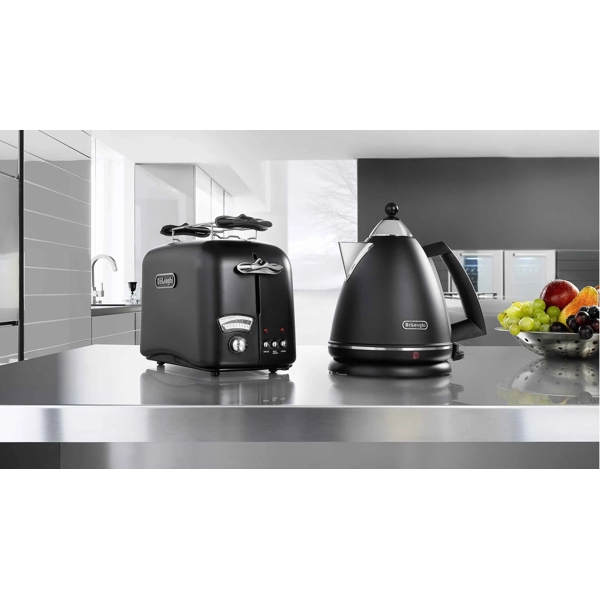 DelonghiI CT021.BK1, 800W, Toaster, Black