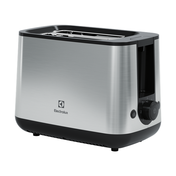 ტოსტერი Electrolux E3T1-3ST, 800W, Toaster, Black/Silver