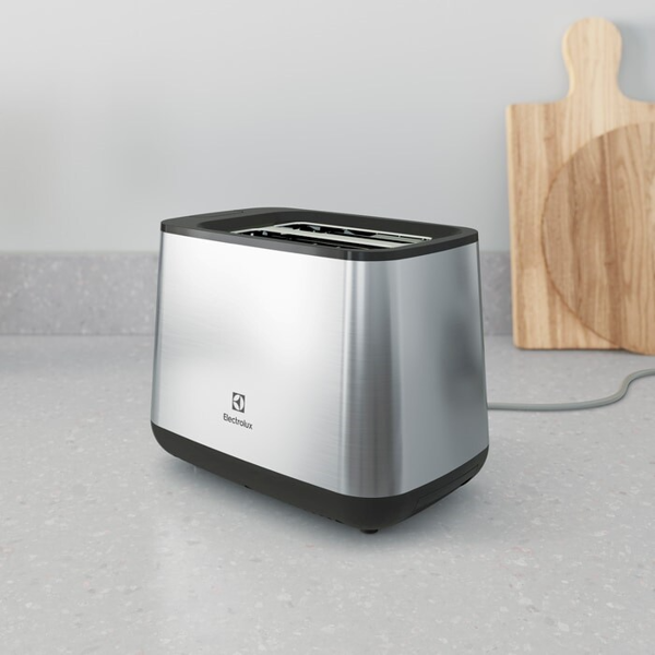 ტოსტერი Electrolux E3T1-3ST, 800W, Toaster, Black/Silver