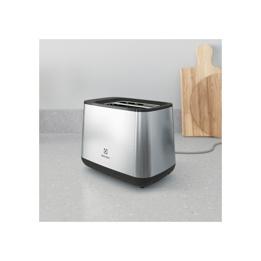 ტოსტერი Electrolux E3T1-3ST, 800W, Toaster, Black/Silver