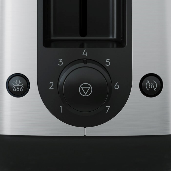 ტოსტერი Electrolux E3T1-3ST, 800W, Toaster, Black/Silver