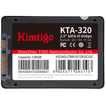 Kimtigo K128S3A25KTA320 KTA-320, 128GB, 2.5", Internal Hard Drive