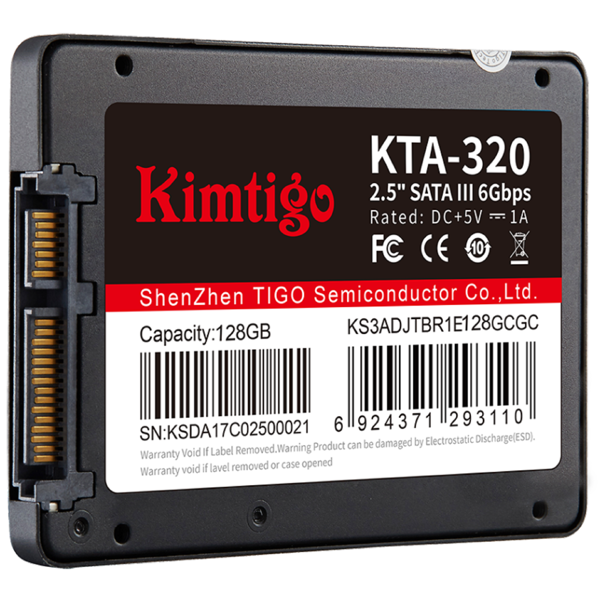 Kimtigo K128S3A25KTA320 KTA-320, 128GB, 2.5", Internal Hard Drive