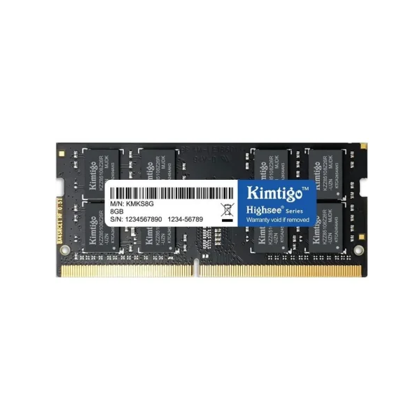 ოპერატიული მეხსიერება Kimtigo KMKS8G8683200, RAM 8GB, DDR4 SODIMM, 3200MHz