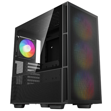 DeepCool CH560, Computer Case, MidT, Mini-ITX, Micro-ATX, ATX, E-ATX, USB 3.0, Type-C, Black