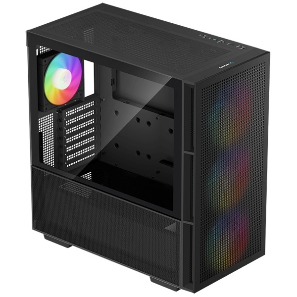 DeepCool CH560, Computer Case, MidT, Mini-ITX, Micro-ATX, ATX, E-ATX, USB 3.0, Type-C, Black