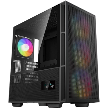 ქეისი DeepCool CH560 DIGITAL, Computer Case, MidT, Mini-ITX, Micro-ATX, ATX, E-ATX, USB 3.0, Type-C, Black