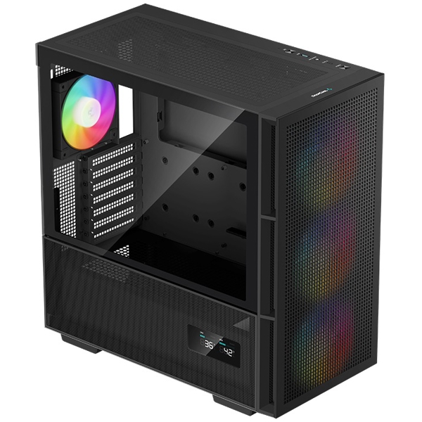 DeepCool CH560 DIGITAL, Computer Case, MidT, Mini-ITX, Micro-ATX, ATX, E-ATX, USB 3.0, Type-C, Black