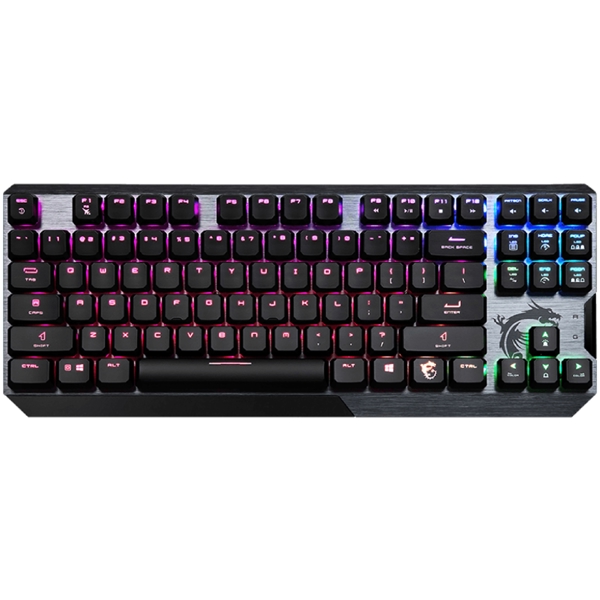 MSI S11-04RU239-GA7 VIGOR GK50, Wired, RGB, USB, Gaming Keyboard, Black