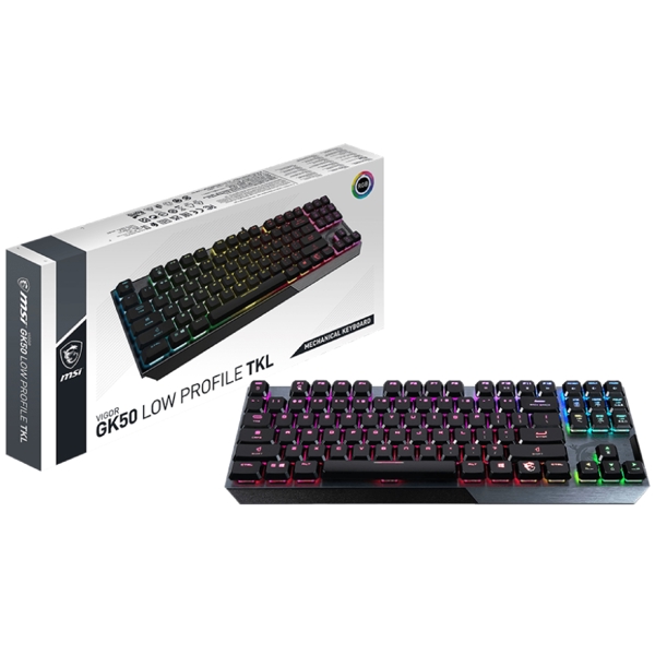 MSI S11-04RU239-GA7 VIGOR GK50, Wired, RGB, USB, Gaming Keyboard, Black