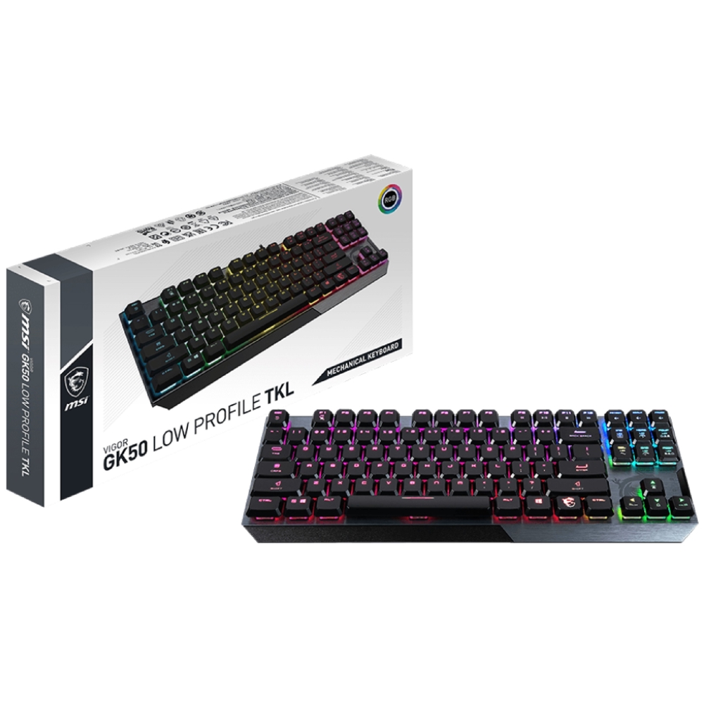 კლავიატურა MSI S11-04RU239-GA7 VIGOR GK50, Wired, RGB, USB, Gaming Keyboard, Black