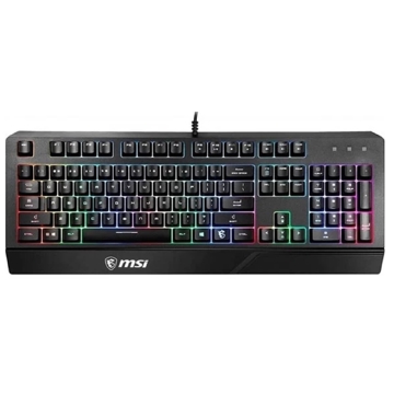 MSI S11-04RU230-CLA Vigor GK20, Wired, RGB, USB, Gaming Keyboard, Black