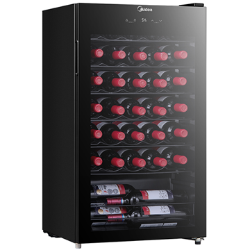 Midea MDRW150FGG22, 93L, B, Wine Refrigerator, Black