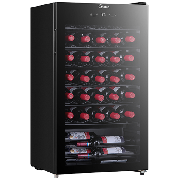 Midea MDRW150FGG22, 93L, B, Wine Refrigerator, Black