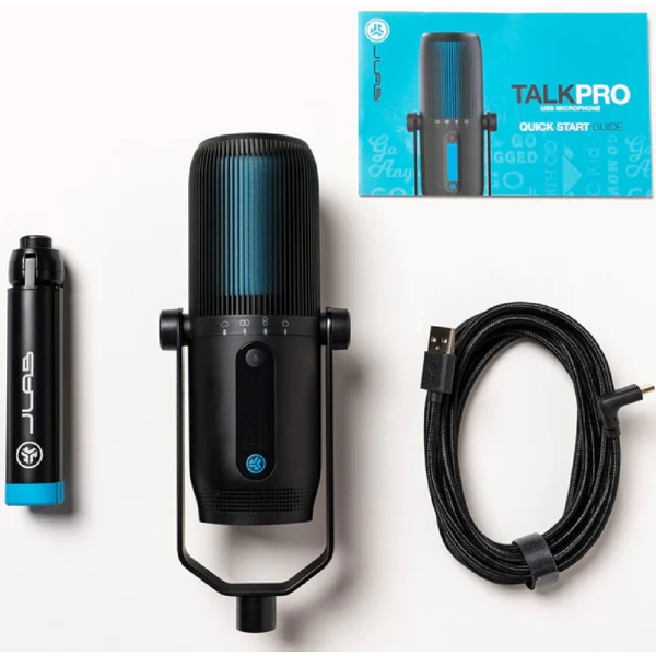 Jlab IEUMTALKPRORBLK4 Talk Pro, Microphone, USB, USB-C, RGB, Black