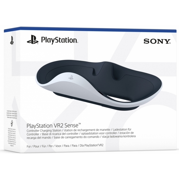 ჯოისტიკის დამტენი Sony PS719480693, Charging Stand For PlayStation 5, White/Black