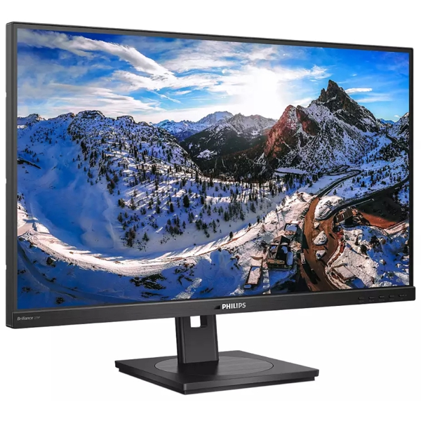 მონიტორი Philips 279P1/00, 27", Monitor, 4K UHD, IPS, HDMI, USB, USB-C, DP, Black